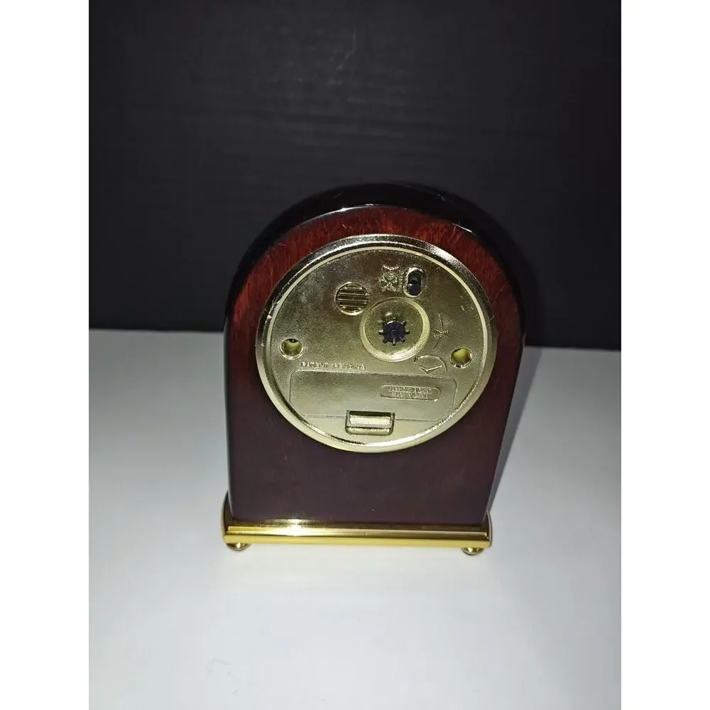 Howard Miller Vintage Rosewood Arch Mantle Table Clock Rosewood Model 613487